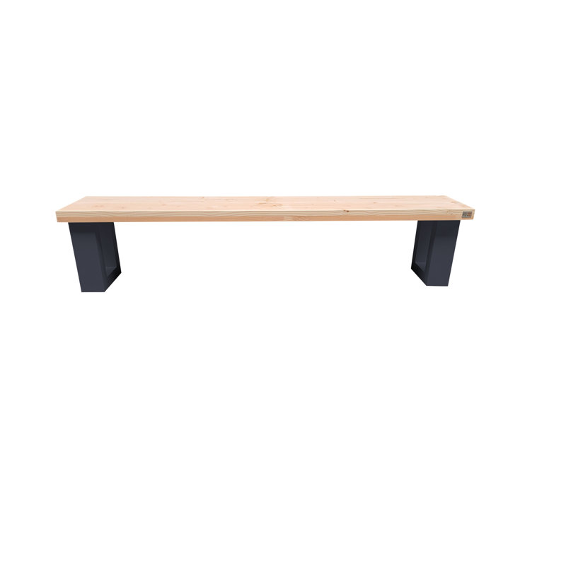 Mesa Manufactured Wood Wood Outdoor Bench, 43 cm H x 120 cm W x 38 cm D