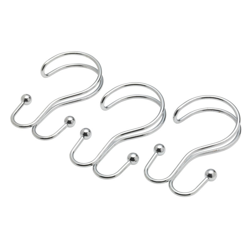 Crochets de rideau de douche Jamarl, Nickel