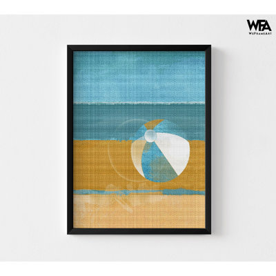 Impression de balles de plage d'été, impression d'affiche encadrée, impression de décor de plage tropicale, décoration murale océan, art mural Summer Vibes, art mural encadré