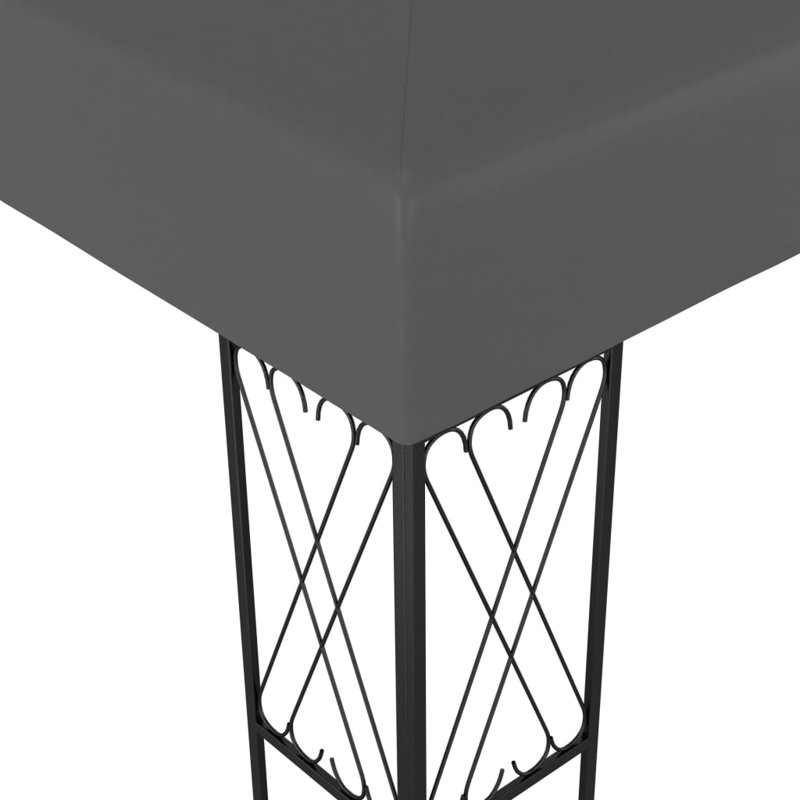 Edwige 3m x 6m Steel Party Tent, Anthracite
