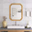 Armoire à miroir murale en bois avec tablettes de rangement
