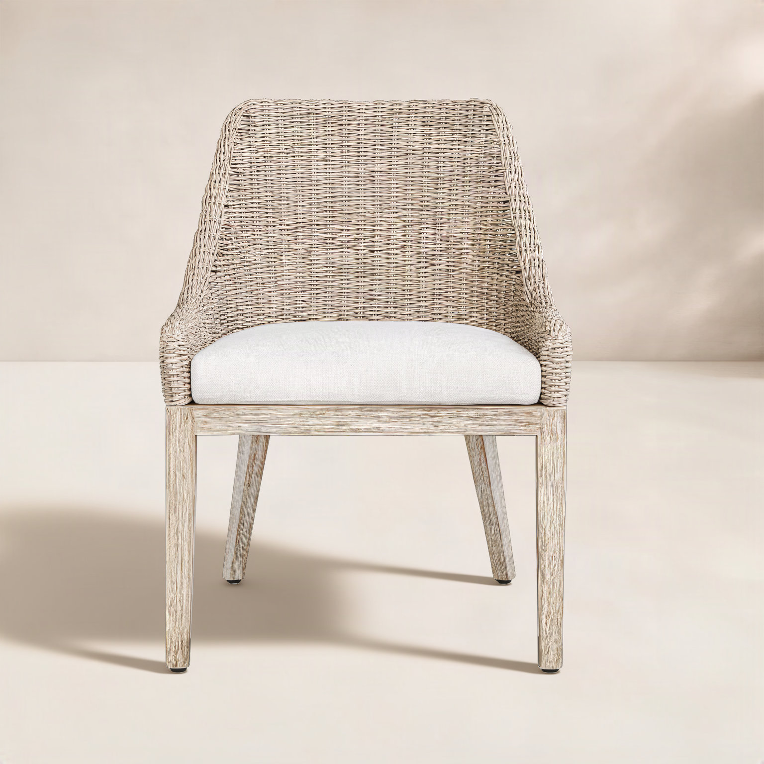 Mahogany Patio Side Chair