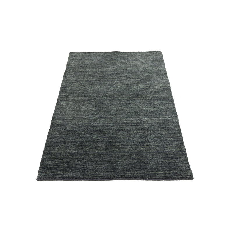 Greilickville Hand Loomed Gabbeh Rug, 100% Wool, Solid Color, Fade & Stain Resistant, Durable, All Sizes, India-Made.