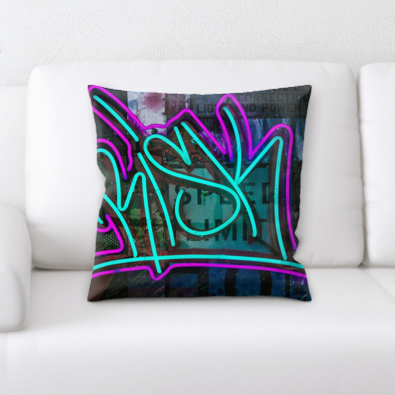 Microsuede Reversible Throw Pillow