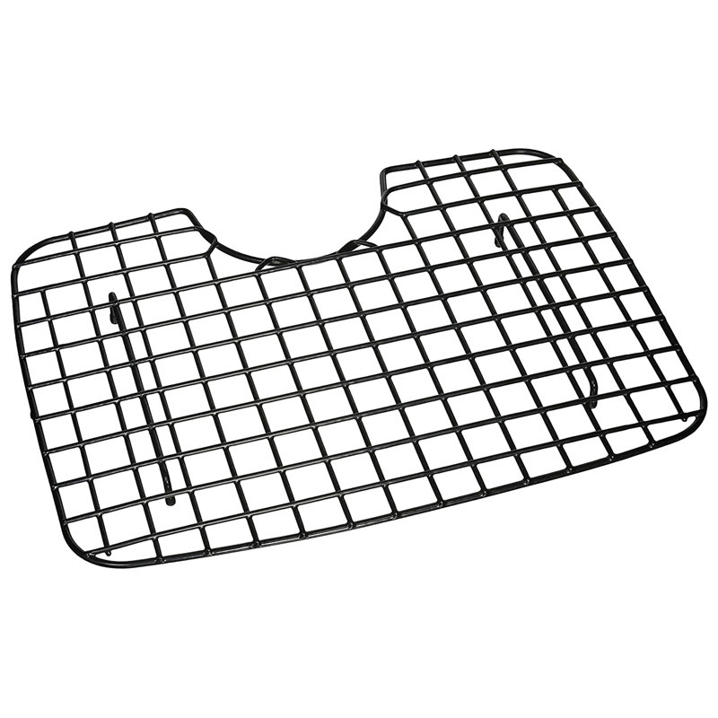Black Durable Steel D-Shape Sink Protector for Kitchen