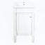 Meuble de salle de bain de style français avec lavabo en céramique, tablette réglable et charnières à fermeture douce, blanc-2024271254-2024271255