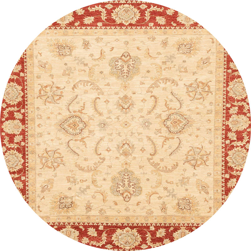 Adam-Alexander Abstract Indoor Rug, Round 8'