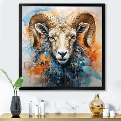 Teal Teal Sheep Transcendent Wool - Animals Wall Decor