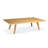 Rinki 6 - Person Solid Wood Patio Dining Set Umbrella Hole Included Rectangular Table with Cushions Included