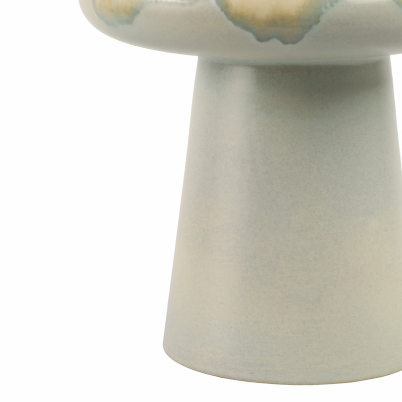 Handcrafted Pottery Earthenware Vase with Sculptural Design, 12" H x 9" W x 9" D