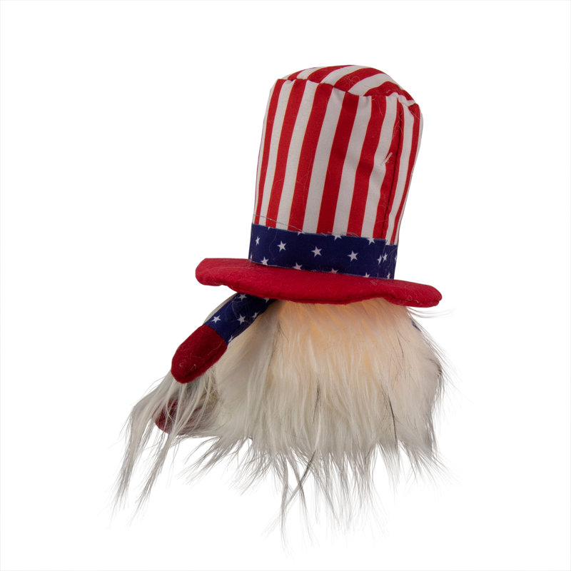 Gnome patriotique 4,75 "illuminé le 4 juillet