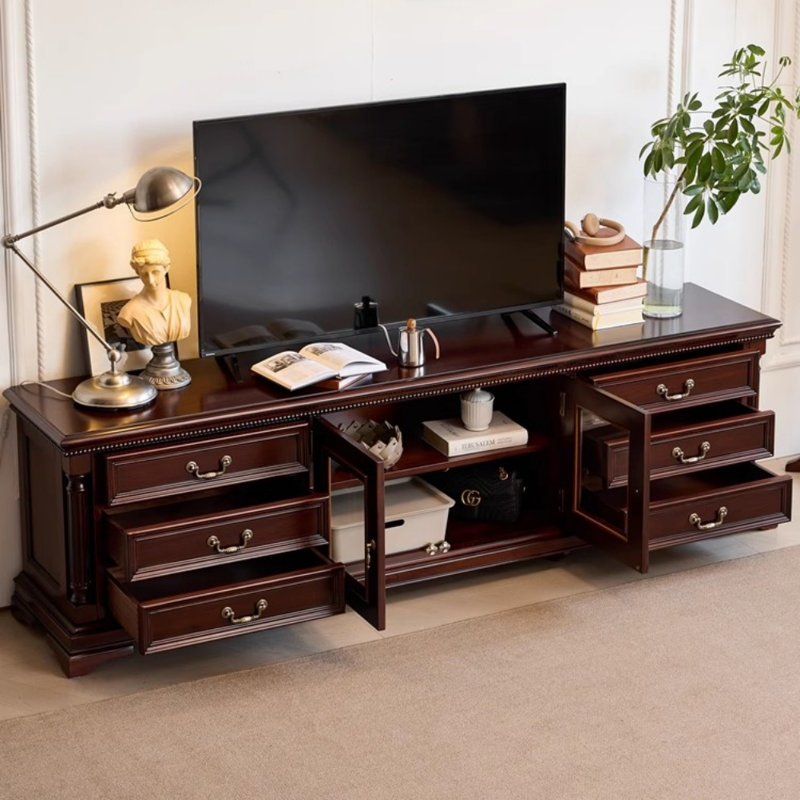Creative Retro Solid Wood TV Stand