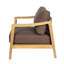 Chaises longues confort, dossier en corde de bois d'acacia, siège de terrasse moderne