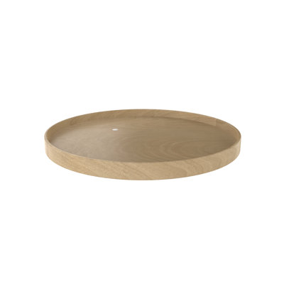 Rev-A-Shelf Natural Wood Full Circle Lazy Susan Single Shelf with Aluminum Bearing