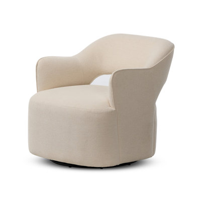 BLYTHE Upholstered Swivel Armchair