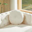 Canapé Chesterfield en velours avec coussins ronds-729648163