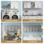 Armoires de cuisine murales, armoire de rangement en bois avec tablette réglable-130126334-130126338