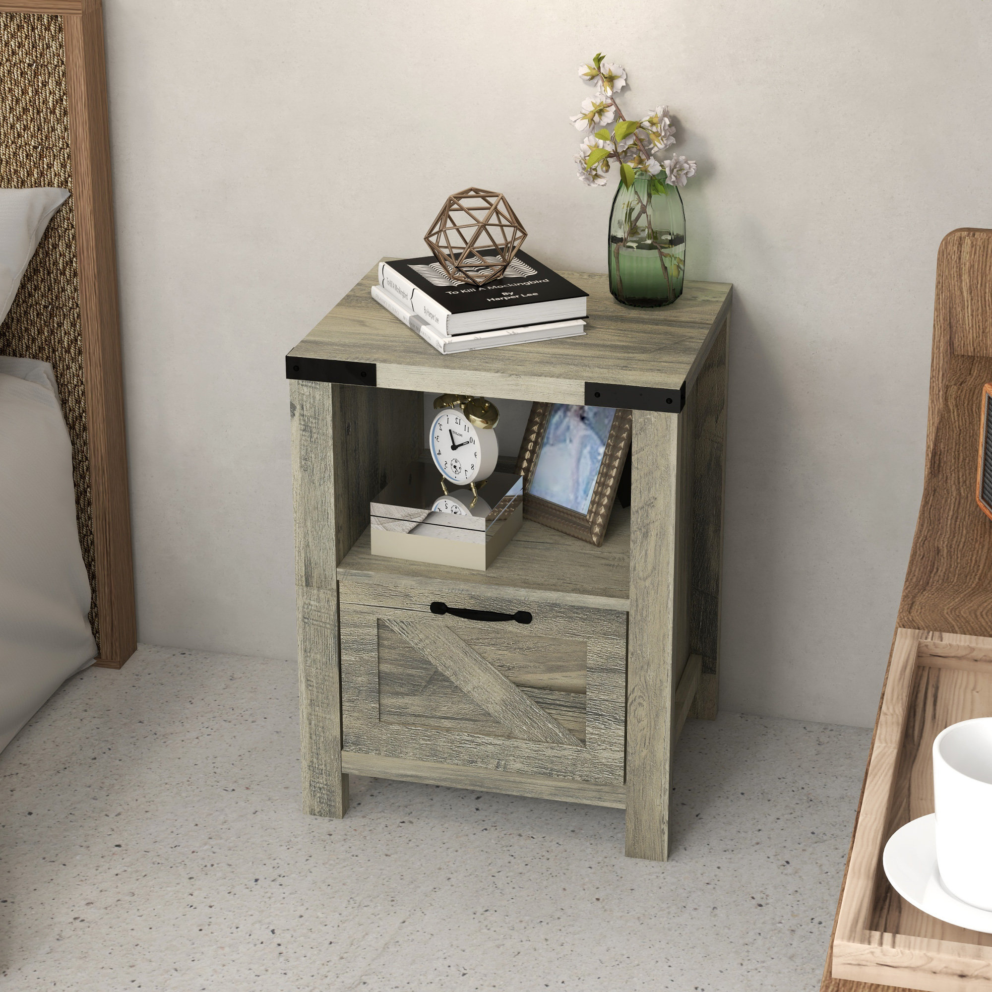 Laurel Foundry Modern Farmhouse Christchurch End Table with Storage &  Reviews