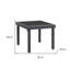 Table d'appoint extensible 35 po