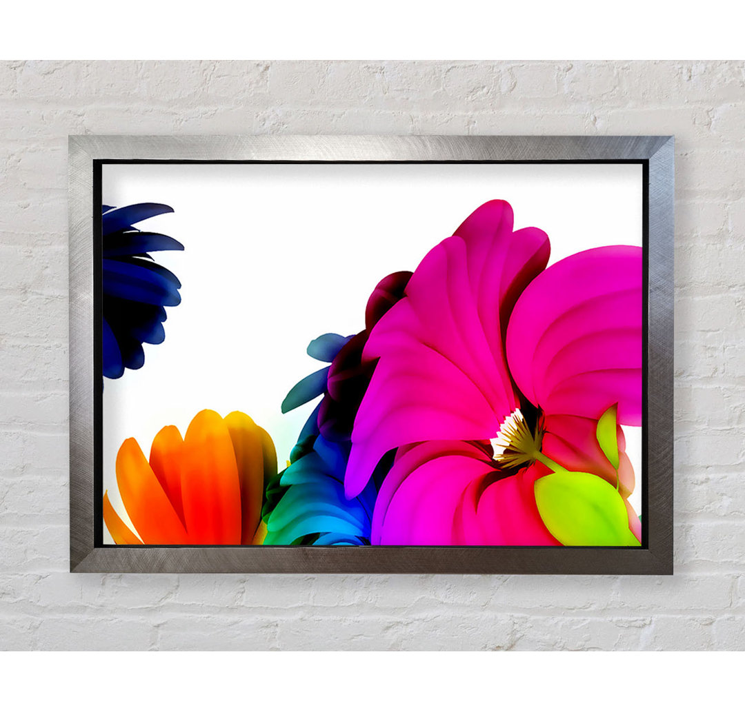 Vibrant Flower Glow - Druck