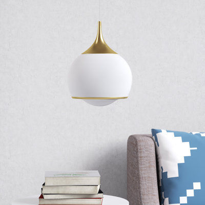 1-Light Dimmable Integrated LED Pendant