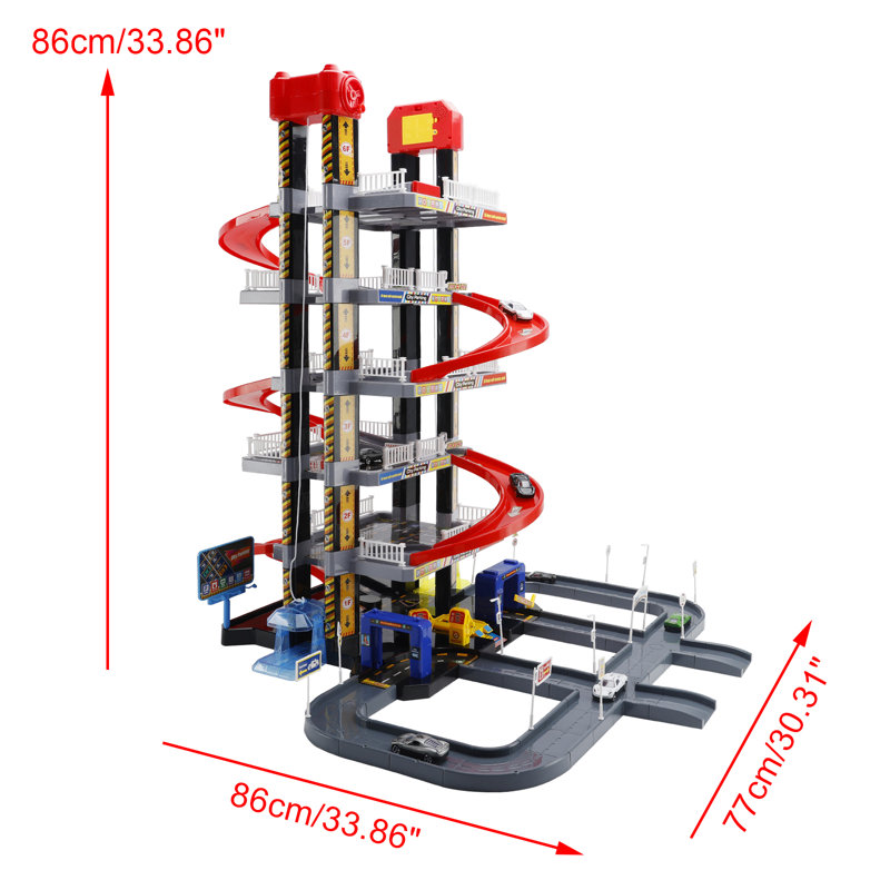 Parking Garage Block Play Learning Toys