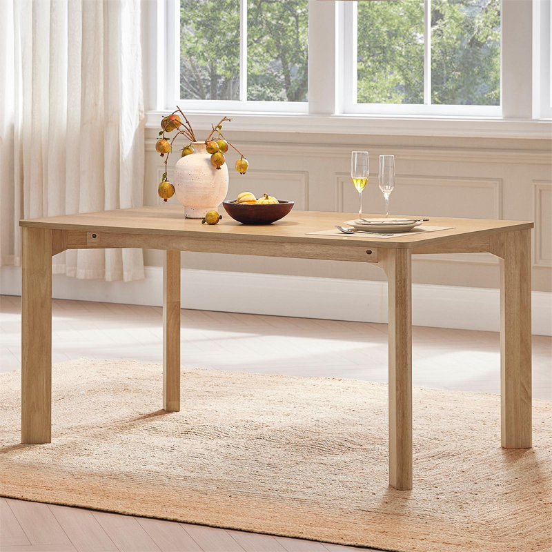  Table de salle à manger rectangulaire 59 po pour 6 personnes, Chêne