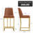 Branchville Upholstered Counter Stool with Metal Frame-795483951
