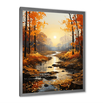 «Danajia Birch Woods Autumn Tapisserie III», reproduction d'art sur toile
