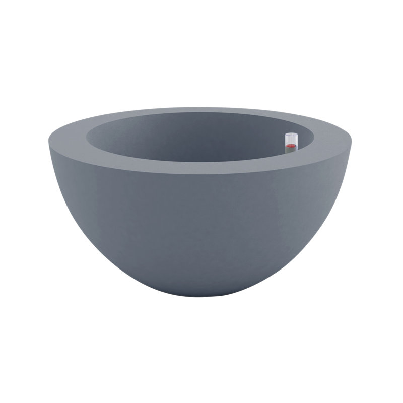 Sfera Resin Pot Planter, 11.75" H x 23.5" W x 23.5" D, Steel
