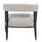 Quinn Arm Chair 2-piece Set In Mid-century Silver Boucle Fabric