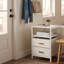 Table de chevet avec 2 tiroirs, table de chevet, table de bout moderne pour la chambre à coucher