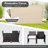 Analicia 2 - Person Patio Conversation Set with Cushions-1000761556