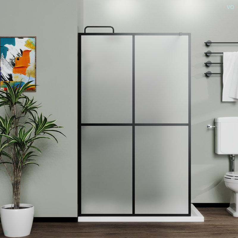 Porte en verre trempé givré 34 po x 72 po