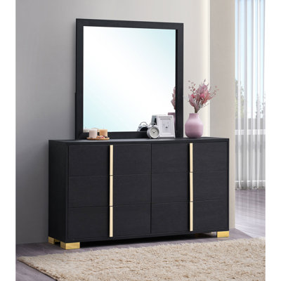 Commode 6 tiroirs avec miroir Jeremiah