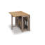 Aaeden 4 -Person Butterfly Leaf Pine Solid Wood Dining Set