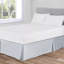 Jupe de lit en microfibre Afia facile à installer, infroissable, résistante à la décoloration-1652600657-1652600662