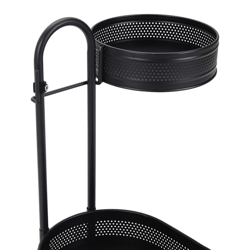 Rucki Freestanding Spice Rack, Black