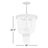 Dune Four-Light Hand-Strung Sea Glass Pendant Fixture-84742395