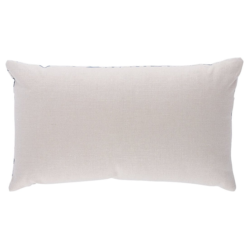 Castanet Embroidery Pillow, Chambray/White