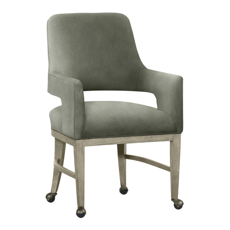 Chaise avec accoudoirs Josie, Saule 9953, Amande chamois