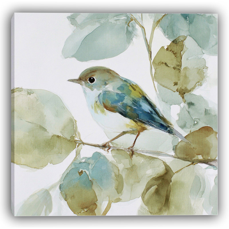 «Spring Spring - Bird», reproduction d'art à l'aquarelle
