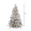 Flocked Sierra Lighted Artificial Pine Christmas Tree-2106797528