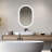 Isalgue Aluminum Oval Mirror