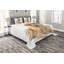 Adhamh White/Brown Microfibre Bedspread Set-1934257956