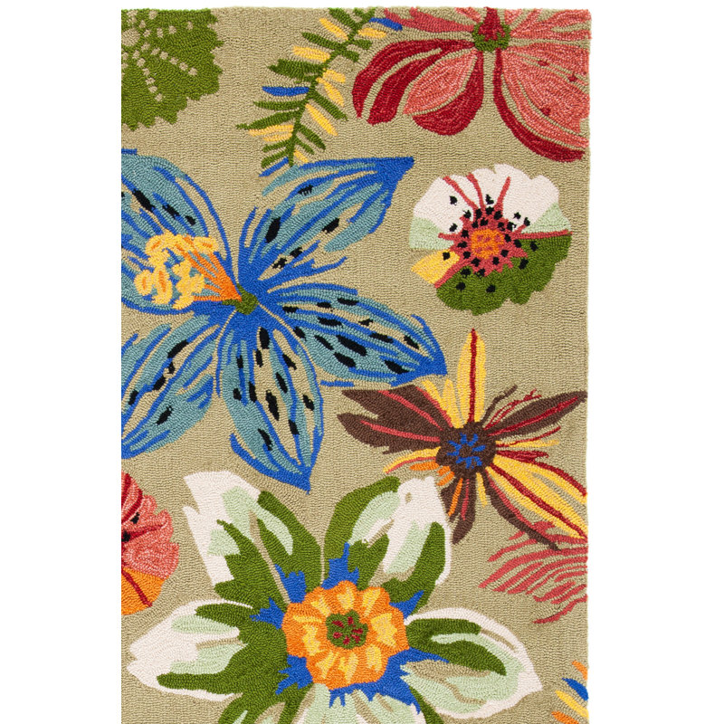 Tapis performance crocheté à la main Doyle, Rectangle 2 pi 6 po x 4 pi