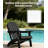  Weather Resistant Folding Plastic Adirondack Chair with Cup Holder & Adjustable Back for Adults-1635385966