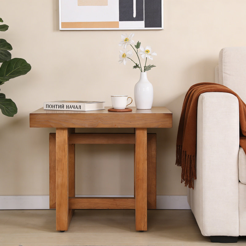 Table de bout en bois massif, Noyer
