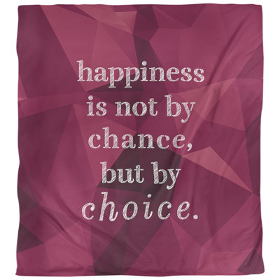Housse de couette simple avec citation inspiration de bonheur