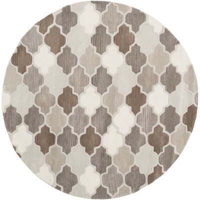 Billmont Geometric Handmade Tufted Wool Taupe/Gray Area Rug -  Alcott HillÂ®, ALCT9379 33273408